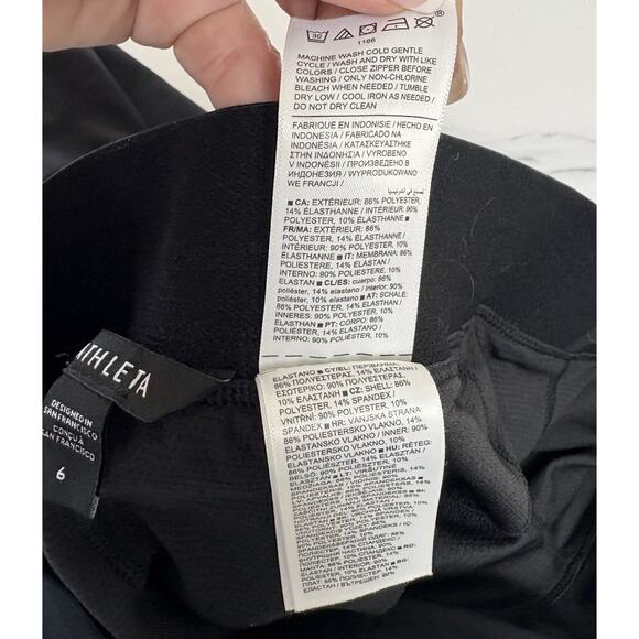 Athleta Black Active Skort Built-In Shorts Women’s Size 6 - Picture 8 of 8